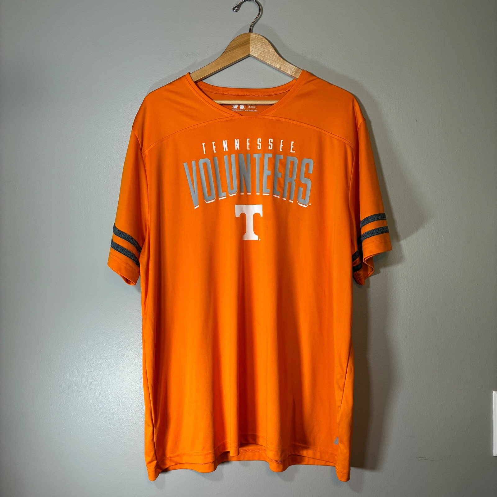 Russell Athletic Tennessee Volunteers Mens 3xl Orange Performance T-Shirt V-Neck